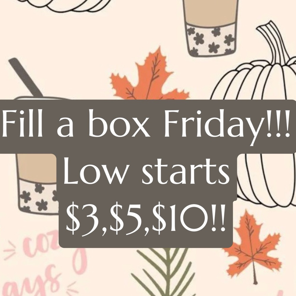 LIVE…Fill a box yall!! Low starts